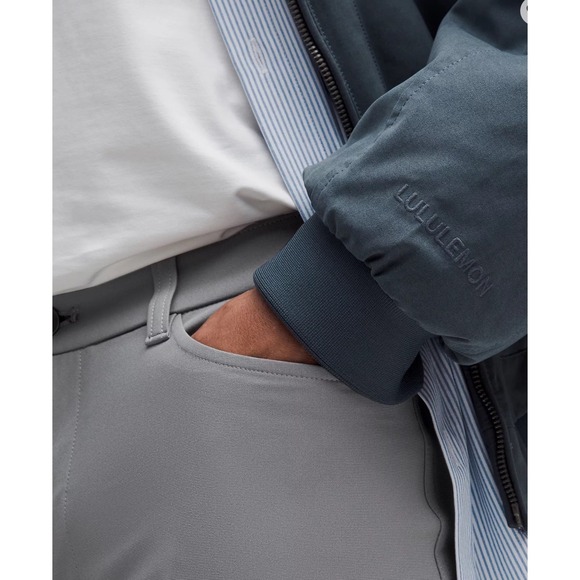 Lululemon ABC Classic-Fit 5 Pocket Pant Warpstreme Stretch Gray W36 - Picture 6 of 14